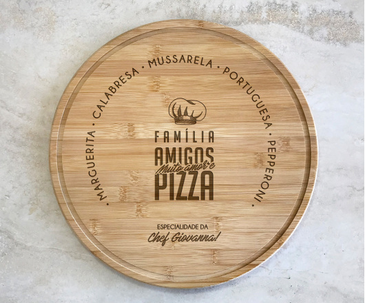 Tábua para Pizza 35 cm Personalizada