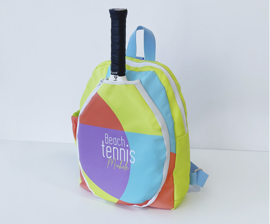 Mochila Personalizada para Beach Tennis Positano Laranja 